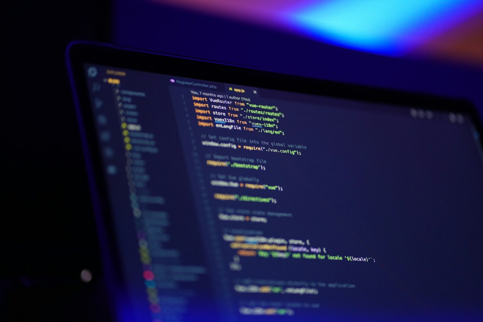 Coding laptop illustrating digital skills in this Soran Ari AI article